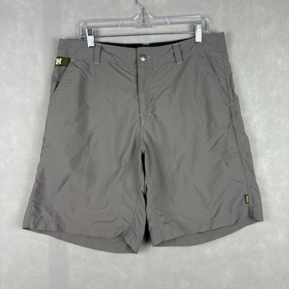 Howler Bros Horizon Hybrid Shorts Mens 36 Grey Ripstop Nylon Outdoor Hiking